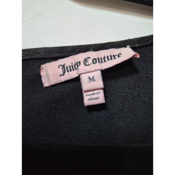 Juicy Couture Black Peplum Dress Women's Medium - Picture 5 of 5